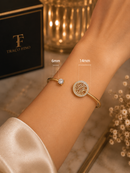 Bracelete Árvore da Vida com Cristais de Zircônia