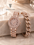 Relógio feminino Pulse Strass com ou sem pulseira