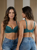 Sutiã Reforçado Basico Solterinho  Microfibra Lingerie Dia a Dia Com Bojo e Ajustável