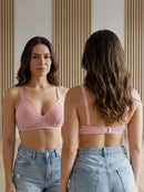 Kit Com 5 Sutiã Reforçado Com Lycra Renda E Malha