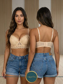 Sutiã com Bojo bolha em renda Guipir Sexy Moda Íntima Feminina Bojo Antiquebra